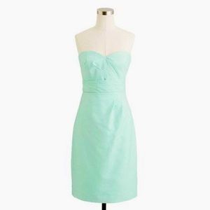 NWT J.Crew Raquel strapless dress in cotton cady